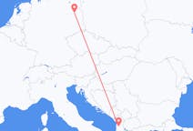 Flyg från Tirana, Albanien till Berlin, Tyskland