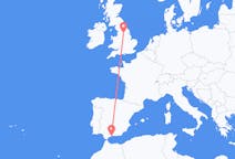 出发地 西班牙从 马拉加前往英格兰的利兹的航班