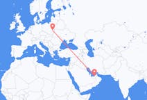 Flyrejser fra Abu Dhabi, De Forenede Arabiske Emirater til Lublin, Polen