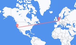 Flyreiser fra Monterey, USA til Eindhoven, Nederland
