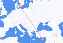 Flights from Larnaca in Cyprus to Copenhagen in Denmark