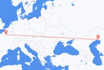 Flyreiser fra Atyrau, Kasakhstan til Paris, Frankrike