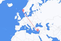 Flights from Paphos, Cyprus to Stavanger, Norway