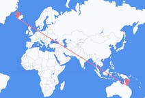Flyreiser fra Townsville, til Reykjavík