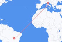 Flyreiser fra Goiânia, Brasil til Roma, Italia