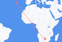 Flyg från Gaborone, Botswana till Santa Maria, Portugal