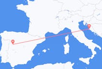 Fly fra Zadar til Salamanca