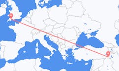 Flights from Hakkâri, Turkey to Exeter, the United Kingdom