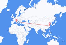 Flyrejser fra Shanghai, Kina til Figari, Frankrig