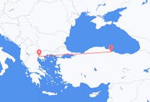 Vluchten van Samsun naar Thessaloniki