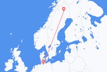 Flyrejser fra Gällivare, Sverige til Hamborg, Tyskland