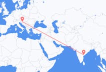 Flyrejser fra Vijayawada, Indien til Zagreb, Kroatien