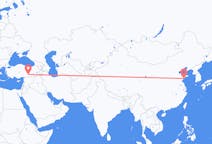 Flyreiser fra Qingdao, Kina til Adiyaman, Tyrkia