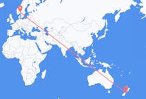 Flyrejser fra Christchurch til Oslo
