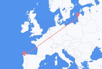 Flights from Liepāja, Latvia to Santiago de Compostela, Spain