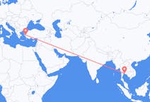 Flyreiser fra Pattaya, Thailand til Izmir, Tyrkia