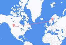 Flyg från Calgary, Kanada till Sundsvall, Sverige
