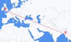 Flights from Bagan, Myanmar (Burma) to Cardiff, Wales