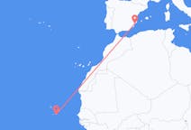 Flights from Praia in Cape Verde to Alicante in Spain