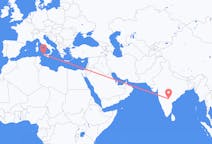 Flights from Hyderabad, India to Trapani, Italy