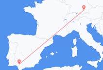 Flyreiser fra Sevilla, til München