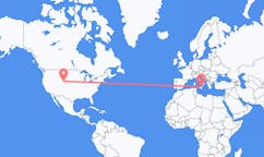 Flyreiser fra Laramie, USA til Catania, Italia