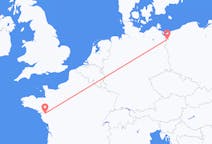 Flights from Szczecin in Poland to Nantes in France
