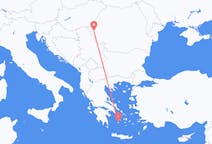 Flights from Plaka, Milos, Greece to Timișoara, Romania