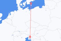 Flyrejser fra Rijeka, Kroatien til Bornholm, Danmark