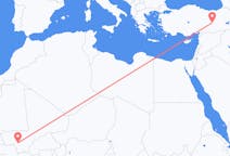 Flyg från Bamako, Mali till Elazig, Turkiet