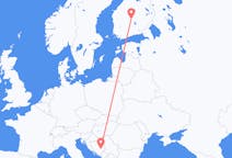 Flights from Jyvaskyla to Sarajevo