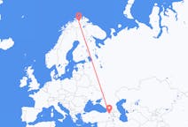 Flights from Lakselv, Norway to Kars, Turkey