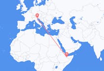 Flyg från Hargeisa, Somalia till Venedig, Italien