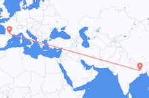 Flyg från Durgapur, Indien till Toulouse, Frankrike