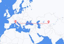 Flyreiser fra Turkistan, til Pisa