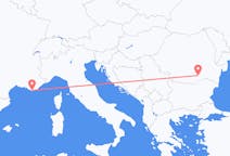 Fly fra Bukarest til Toulon