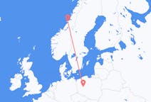 Flights from Rørvik, Norway to Poznań, Poland