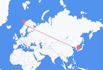 Flyg från Okayama, Japan till Bodø, Norge