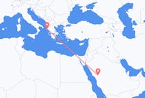 出发地 沙特阿拉伯出发地 麦地那目的地 希腊克基拉市的航班