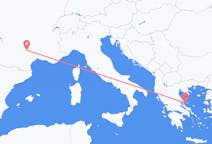 フランスのから ロデーズ、ギリシャのへ スキアトス島フライト