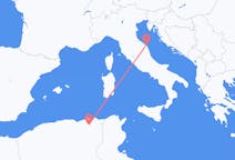 出发地 阿尔及利亚出发地 君士坦丁目的地 意大利安科納的航班