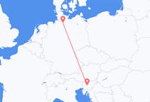 Flyrejser fra Ljubljana, Slovenien til Hamborg, Tyskland