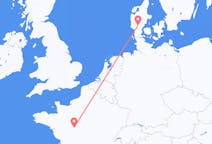 Flights from Tours, France to Billund, Denmark