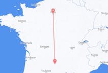 Vols depuis la ville de Paris vers la ville de Rodez