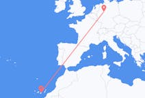 Flights from Paderborn, Germany to Las Palmas, Spain
