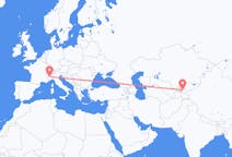 Flyg från Fergana, Uzbekistan till Turin, Italien