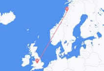 Flights from Mo i Rana, Norway to Birmingham, the United Kingdom