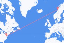Flights from Washington, D. C. To Sandnessjøen