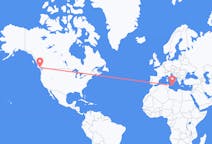 Flyg från Comox, Kanada till Malta (kommun), Kanada