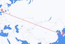 Flights from Fukuoka in Japan to Helsinki in Finland
